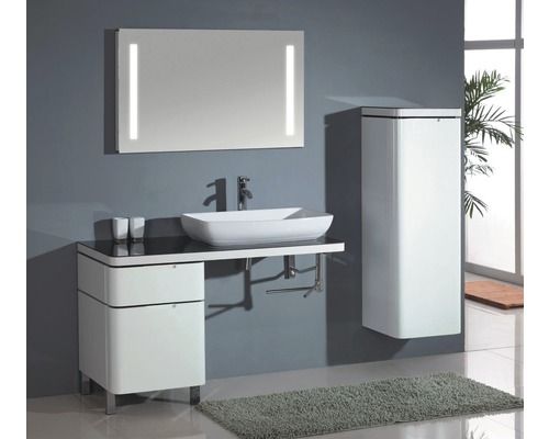 Badstuber Olas spiegel met LED verlichting 70x60cm