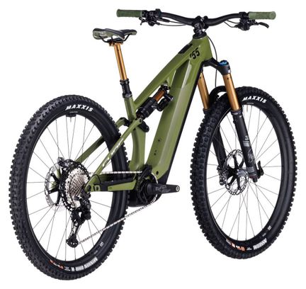 VTT Électrique Tout-Suspendu Cube Stereo Hybrid One55 C:68X TM 750 Shimano Deore XT 12V 750 Wh 29'' Vert Olive 2024