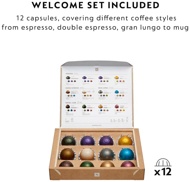 Nespresso Vertuo POP kapselmaskine fra DeLonghi værdipakke ENV90.B