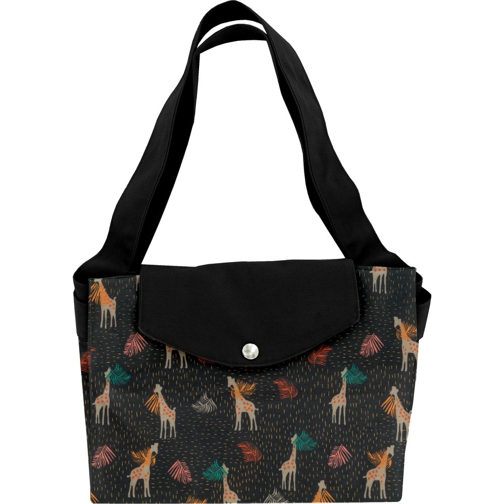 Grand Sac Cabas En Tissu Palma Girafe