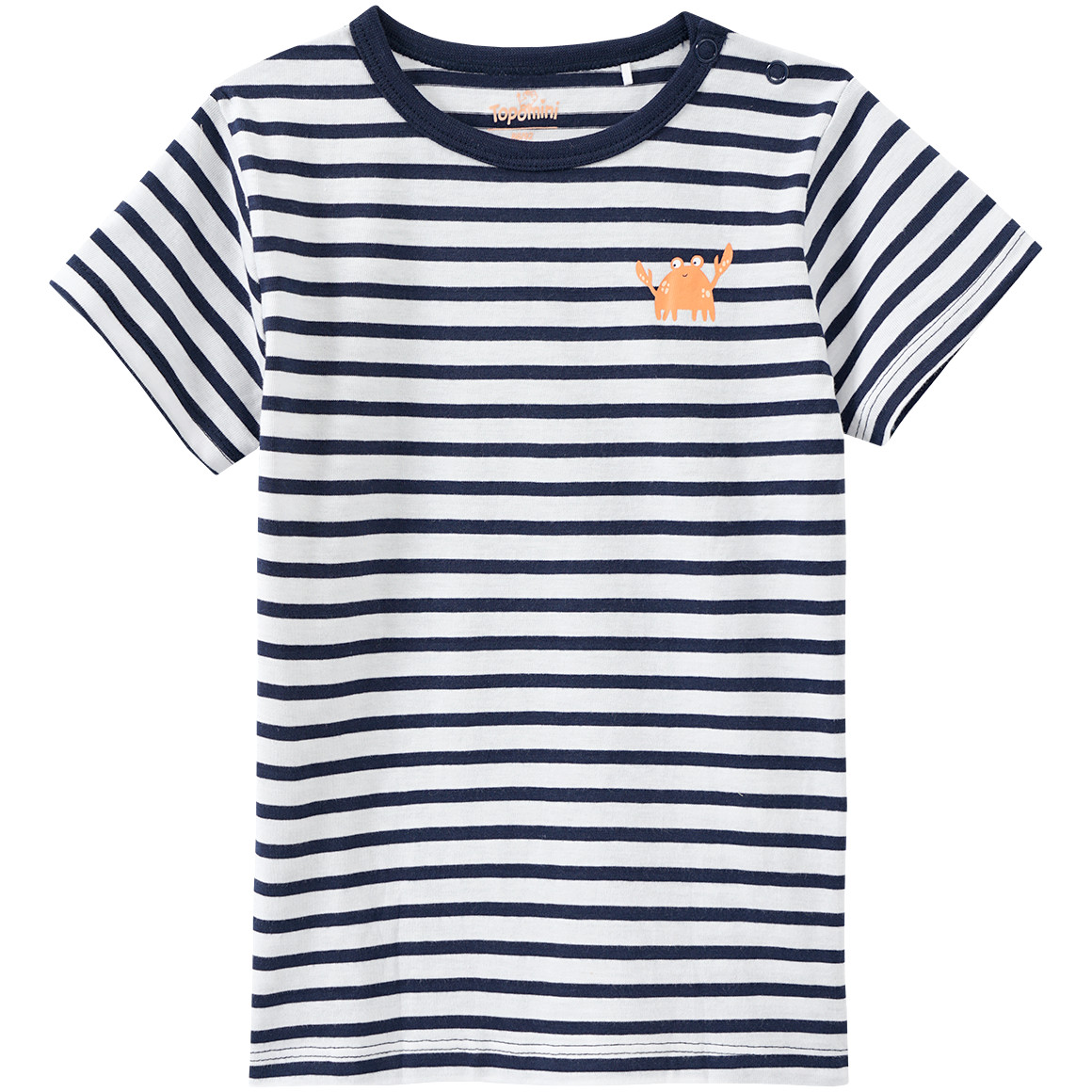 Topomini Baby Shorty mit Krabben-Motiven dunkelblau / weiss