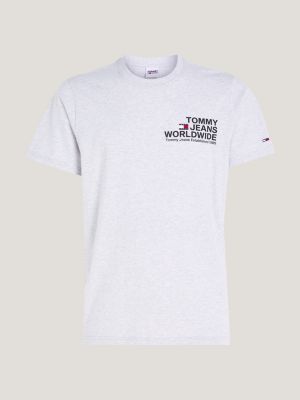 Camiseta com gola redonda e logo