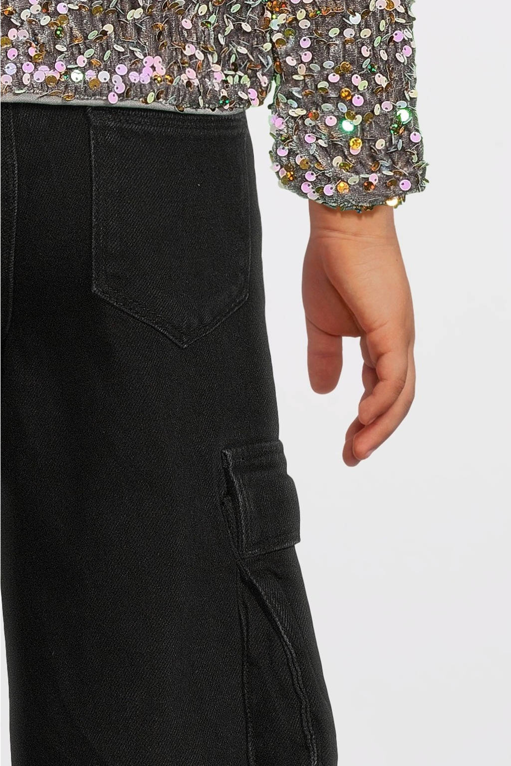 NAME IT wide leg jeans NKFROSE black denim