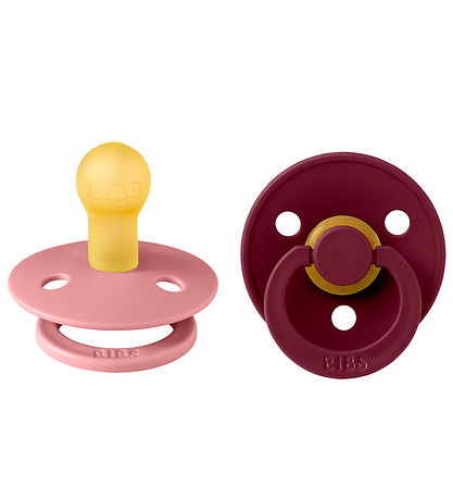 BIBS Colour Schnuller - 2er-Pack - Gr. 1 - Rund - Dusty Pink/Cor