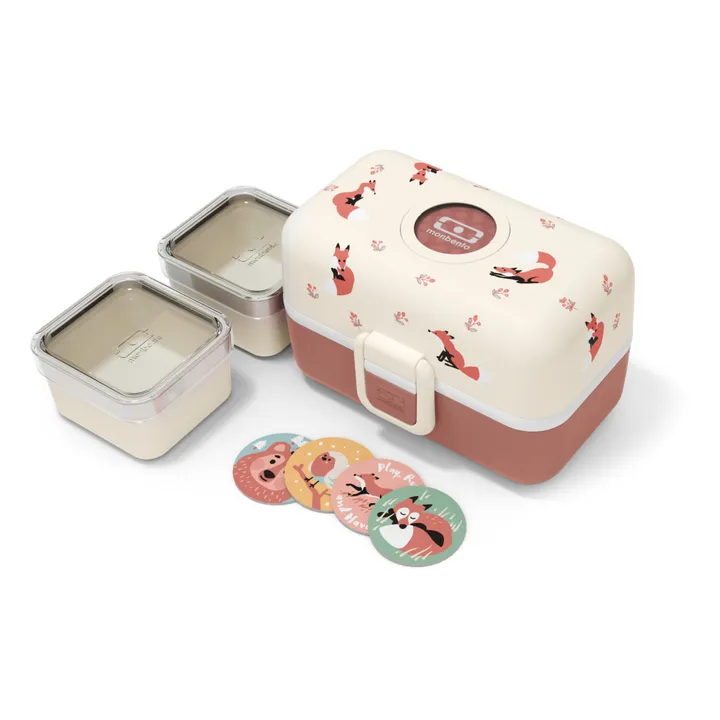 Monbento Bento enfant modulable 3 compartiments MB Tresor | Vieux Rose
