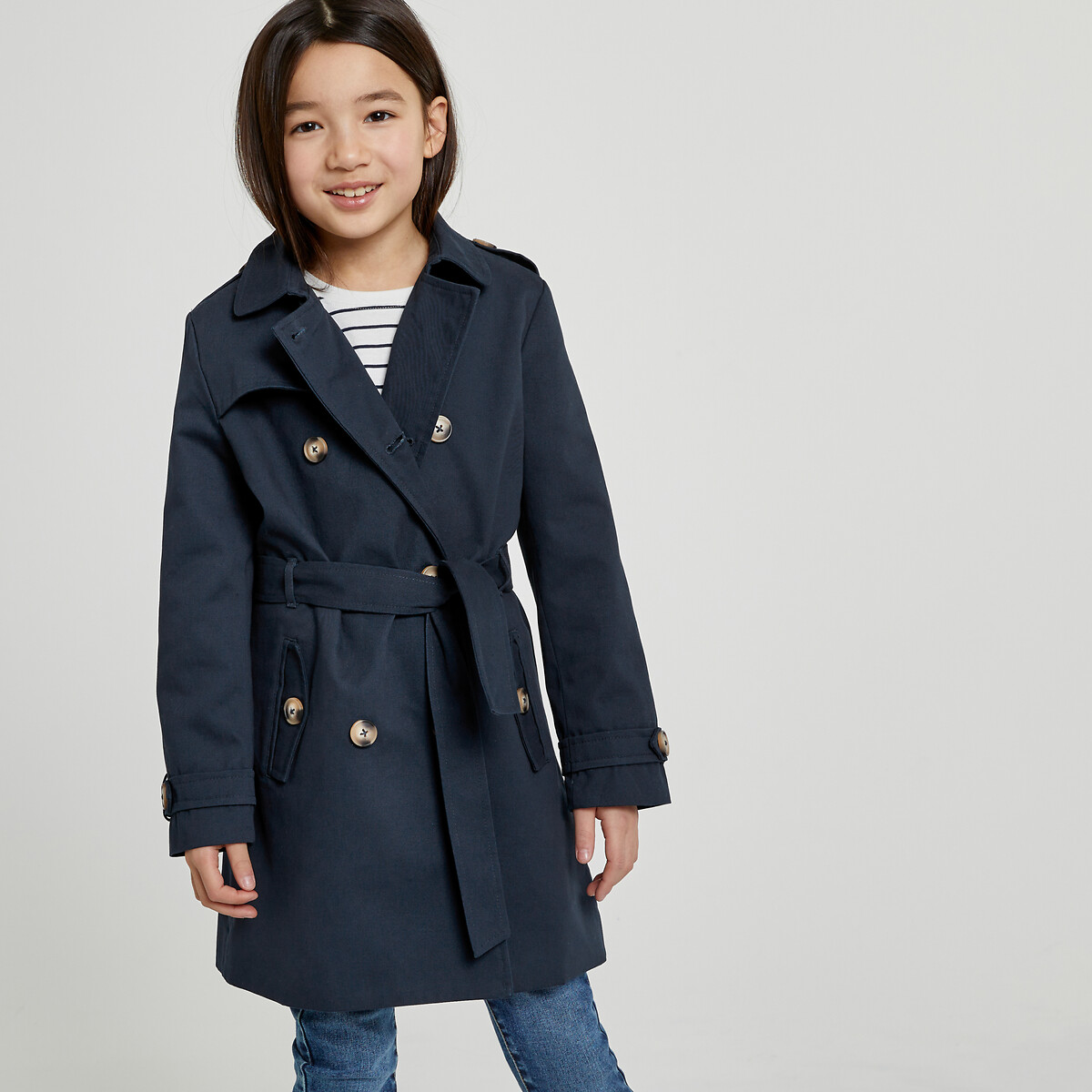COLEÇÕES LA REDOUTE<br>Trench coat com cinto