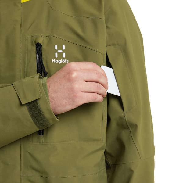 Veste ski de randonnée HAGLÖFS ELATION GTX JACKET M OLIVE GREEN/AURORA