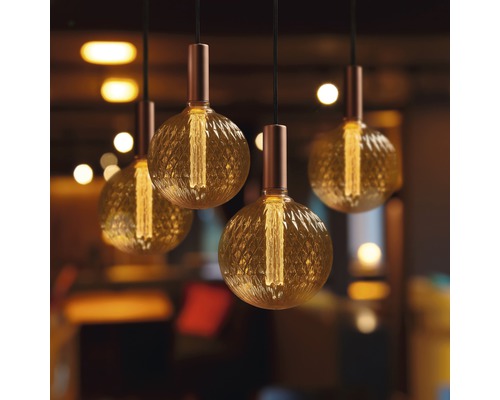 LED globelamp G200 E27/2,5W goud 125 lm 2000K homelight 820 Mirage