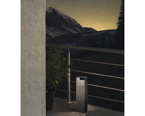 LED-paalverlichting 6,2W 550 lm 3000 K warm wit HxB: 400x135 mm Doninni antraciet