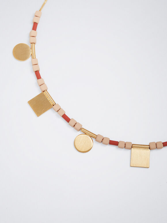 Colar com Medalhas - Multicolorido
