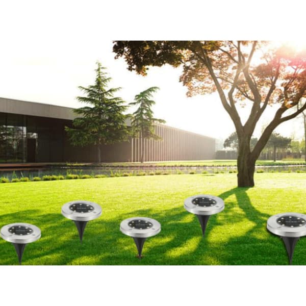 Solar Ground Lights 12 High Power LEDs 6-pack Flerfarget