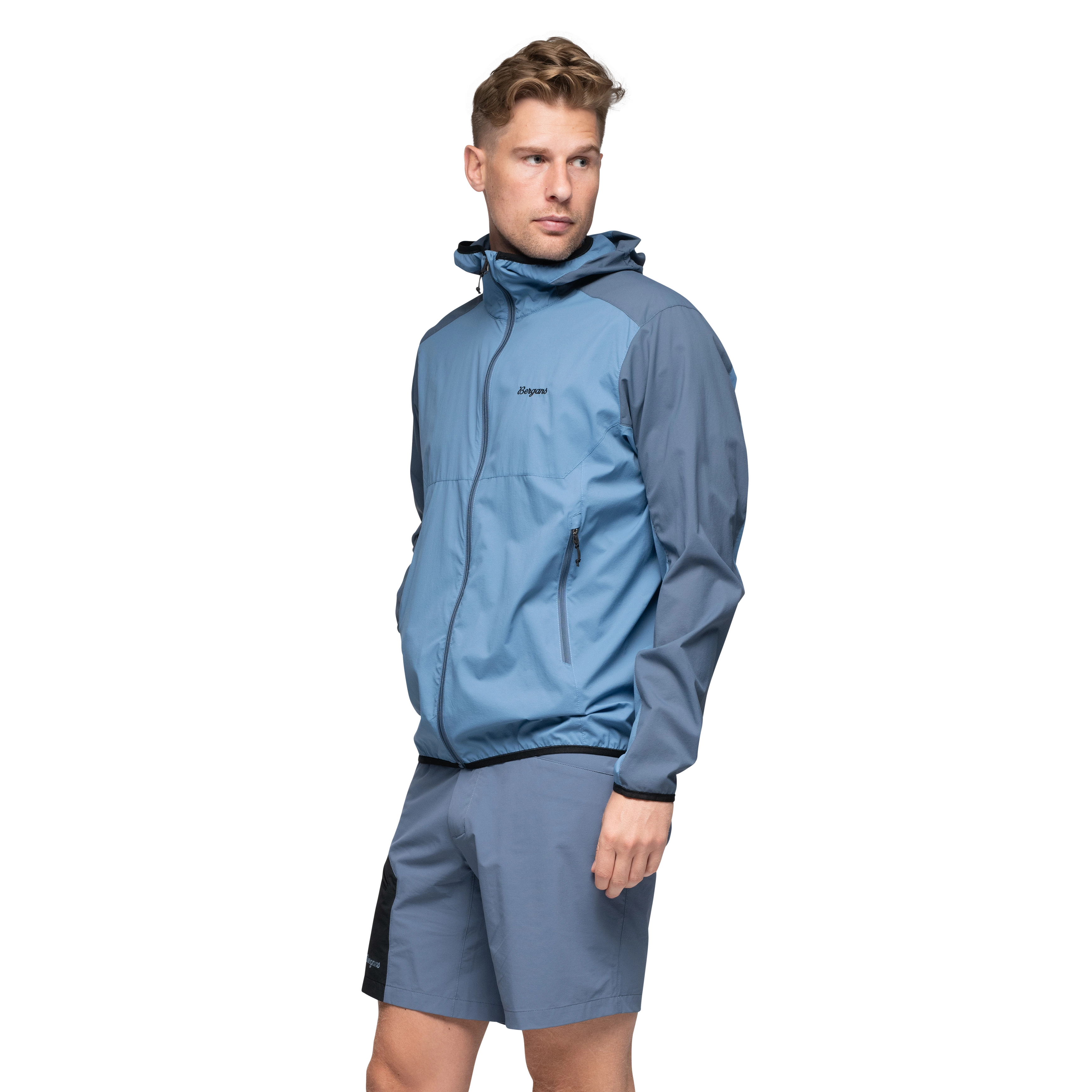 Vaagaa Windbreaker Jacket Men Blue Moon / Granite Blue