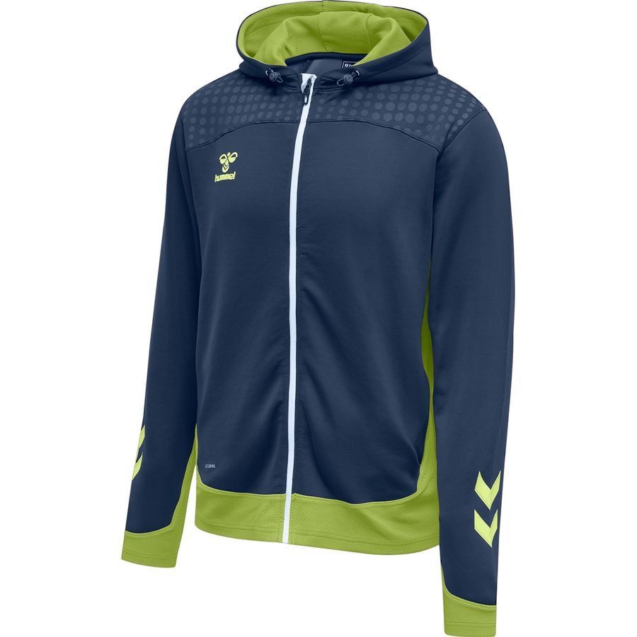 Hummel Lead Veste à Capuche FZ - Bleu Marine/Vert Enfant