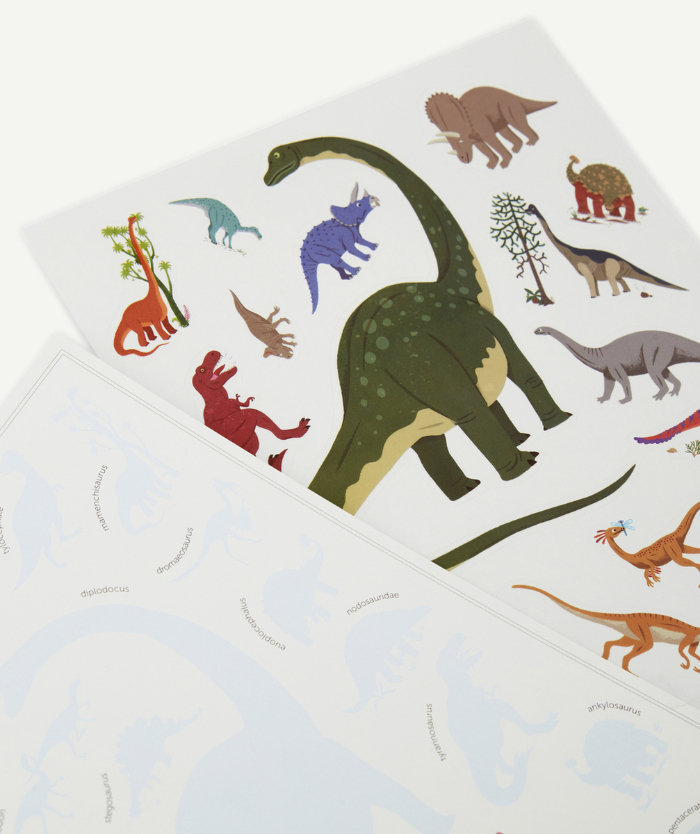 POPPIKMINI POSTER DINOSAURES AVEC 26 STICKERS REPOSITIONNABLES