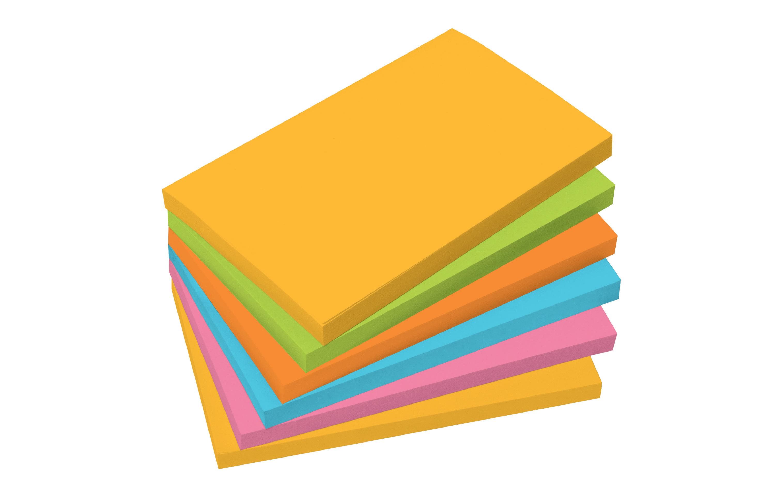 Notizzettel 12.5 x 7.5 cm 600 Stück, MehrfarbigHaftnotizen
