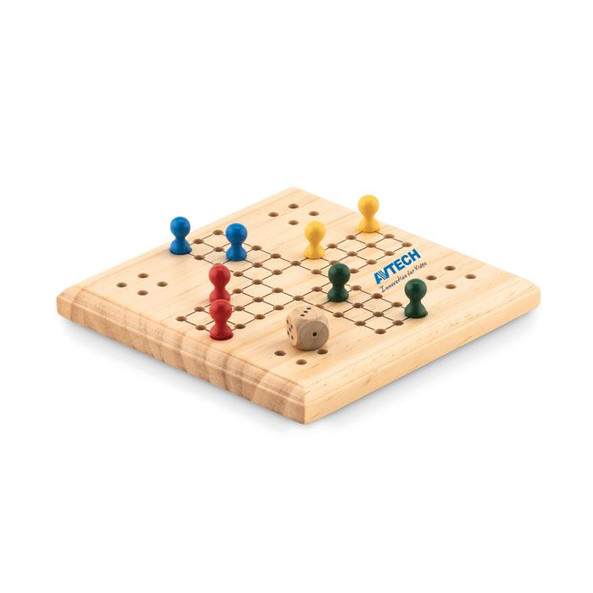 GiftRetail MO6110 - LUDO Solitaire en bois