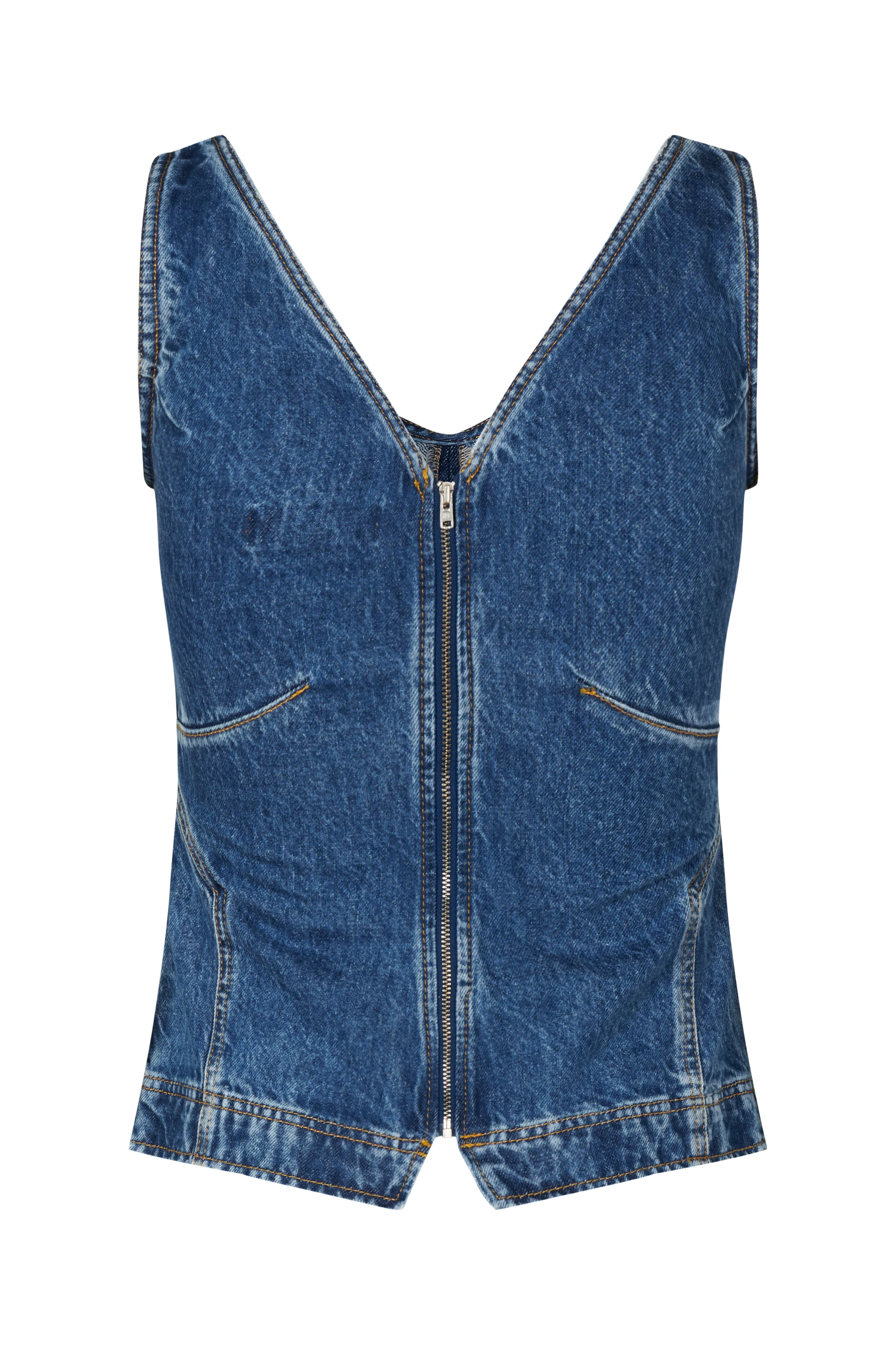 Stine Goya  Eliana denimtop - Trompe L'oeil