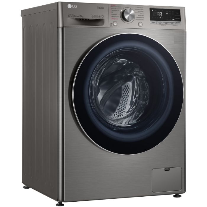LG Waschmaschine V708P2PA Platinum Silver
