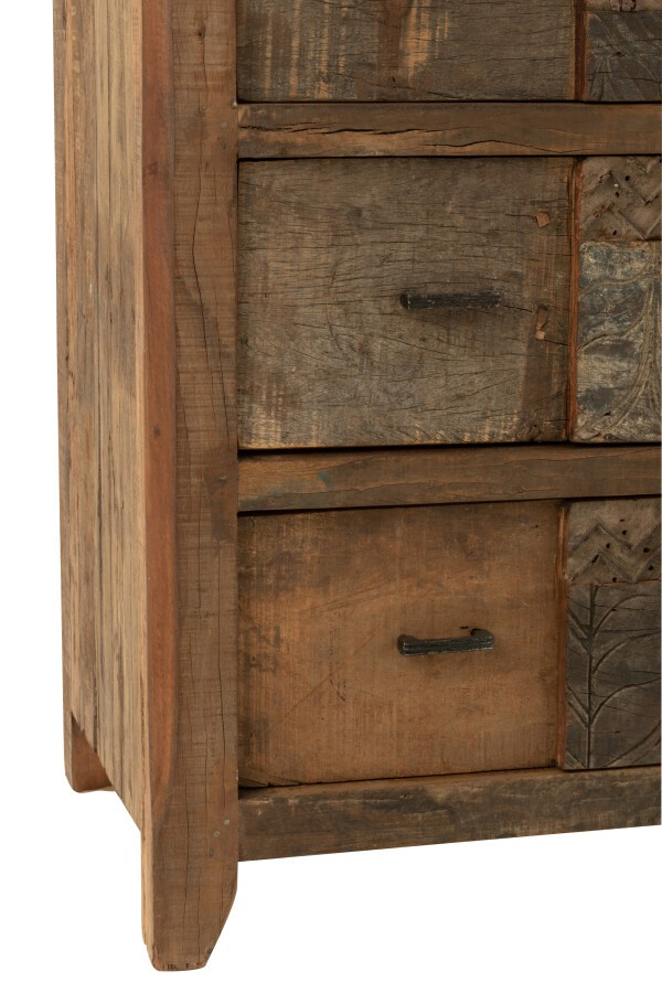 Dressoir verouderd hout bruin