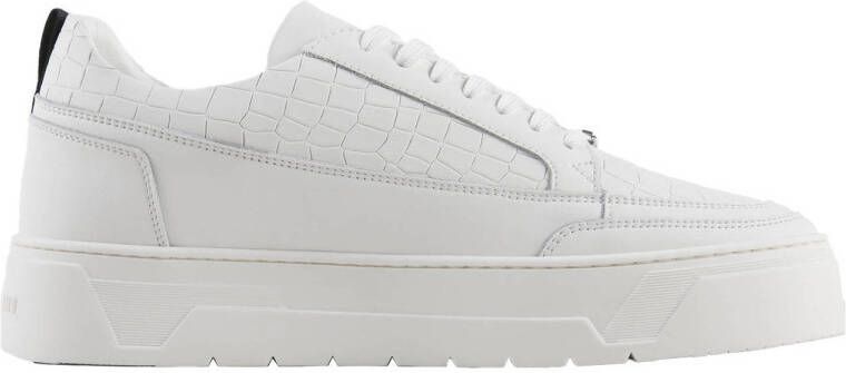 Antony Morato Sneakers van leer met labeldetail model 'FLINT'