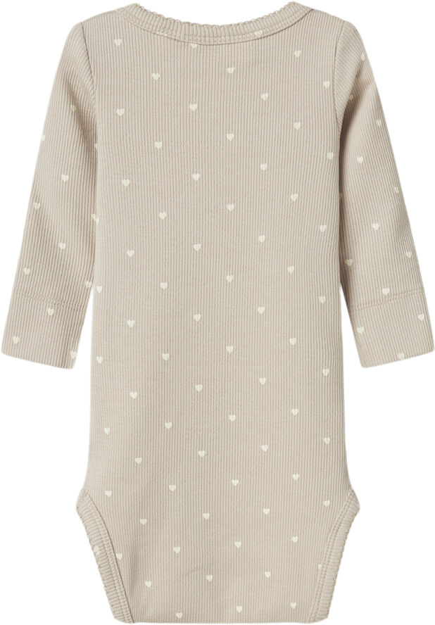 Lil' Atelier NBFGAGO LS SLIM BODY LIL NOOS Gray morn/heart