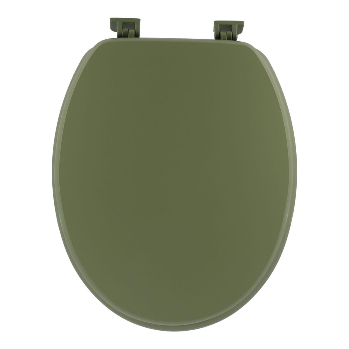ABATTANT WC 18 POUCES ATTACHES PLASTIQUES KAKI MAT