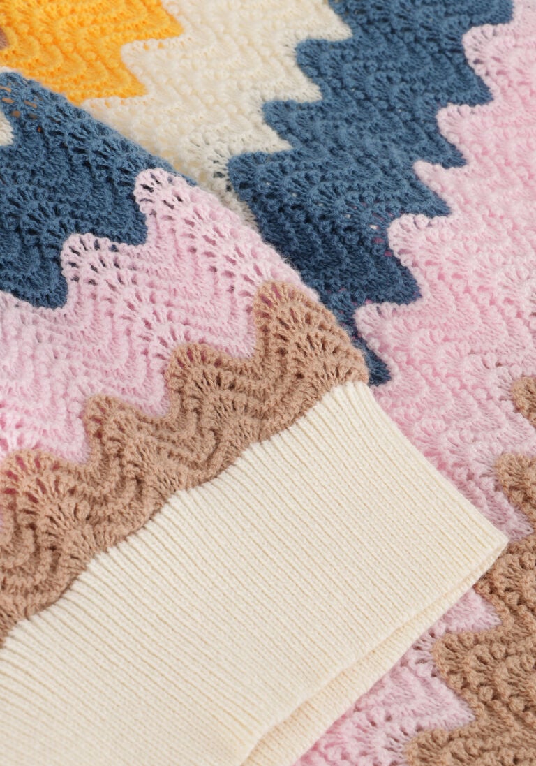 NONO multi nono top kae knitte ajour top with waivy effect