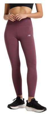 Collant long New Balance Sleek High Rise Rouge Femme