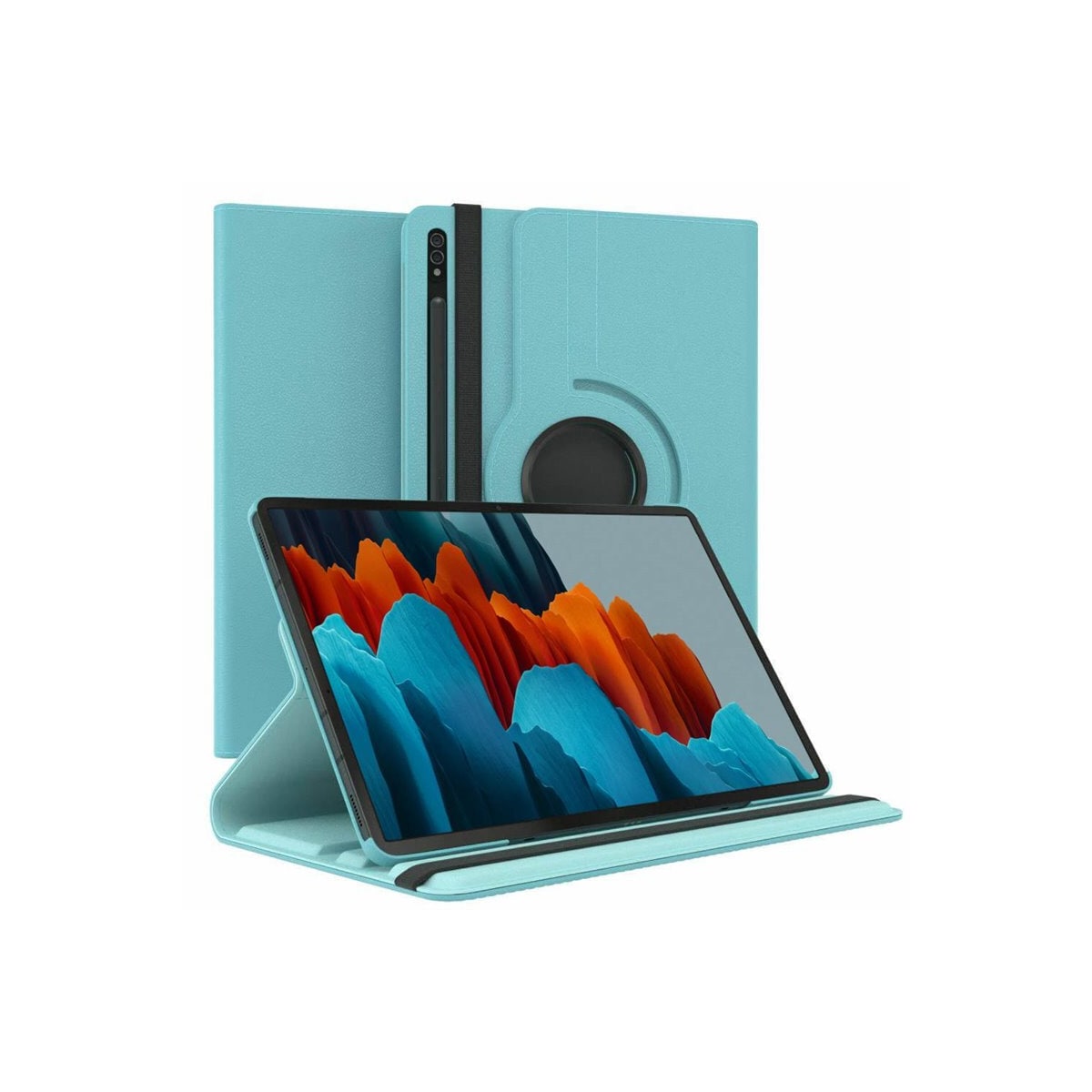360° roterbar deksel Samsung Galaxy Tab S7 - Lyseblå