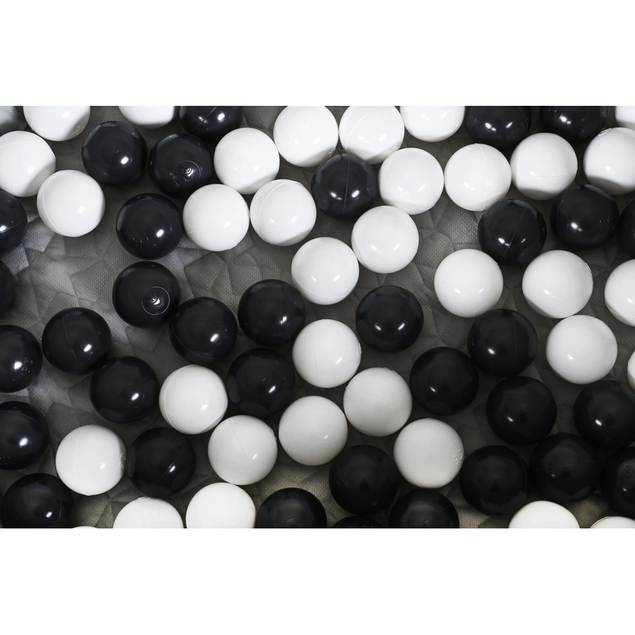knorr toys® Bällebad soft - Cosy geo grey - 100 balls greycreme grau