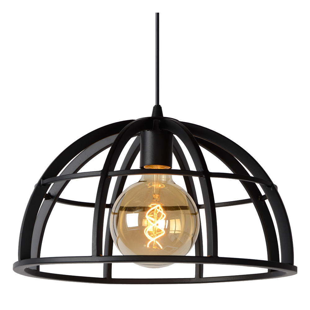 Lucide Dikra hanglamp 40cm 1x E27 zwart