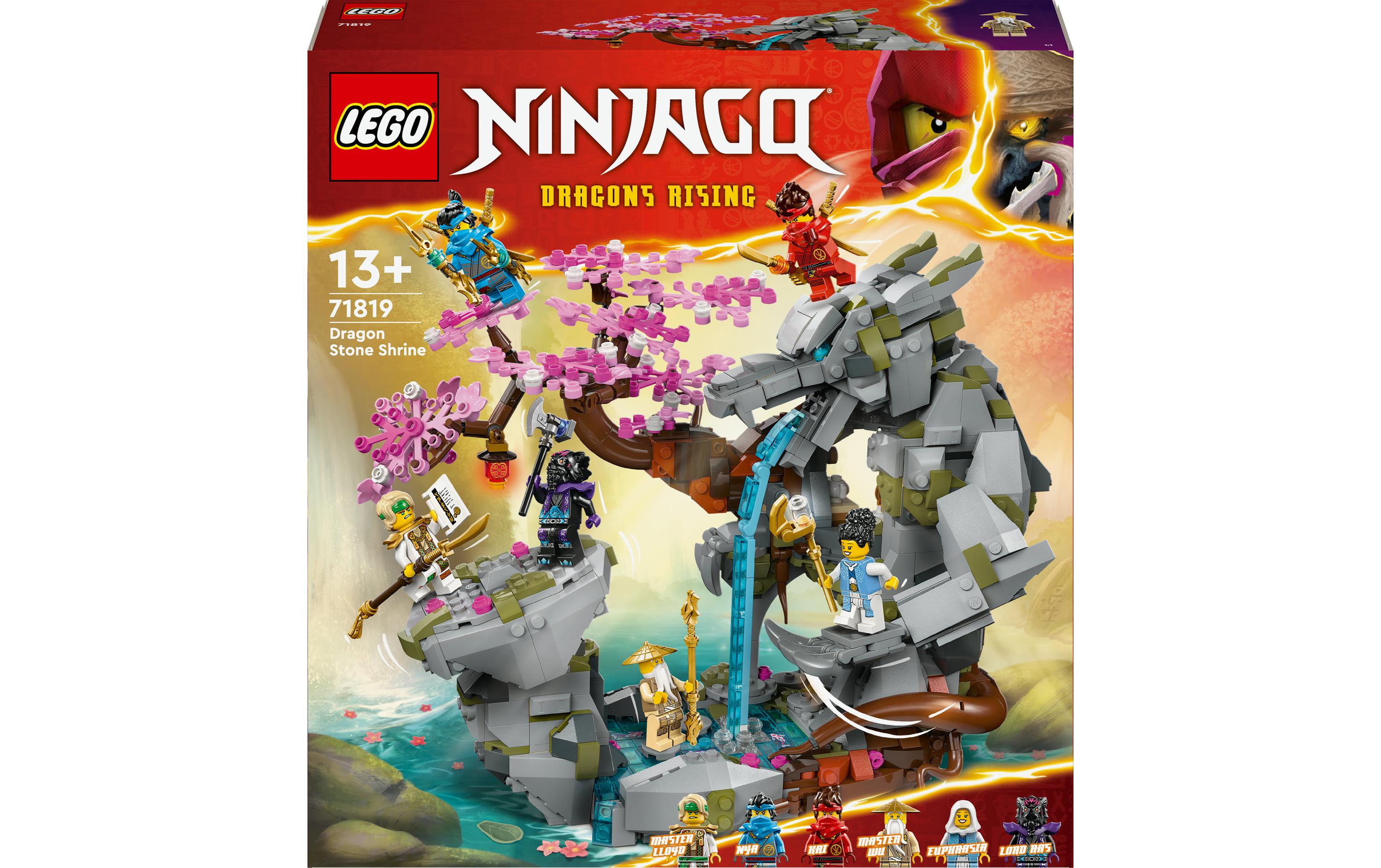 Ninjago Drachenstein-Tempel 71819Abenteuer-Spielset mit vielen Funktionen und Minifiguren