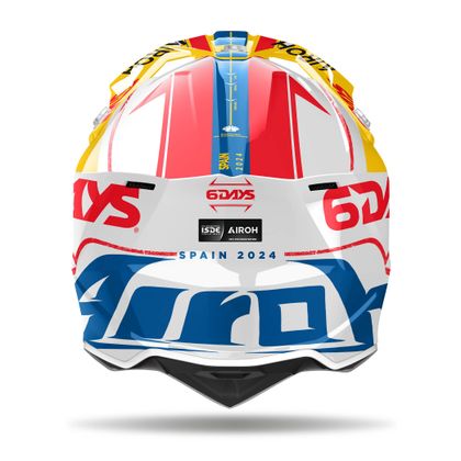 Casque cross Airoh WRAAAP - Six Days Spain 2024 2025 - Jaune / Rouge
