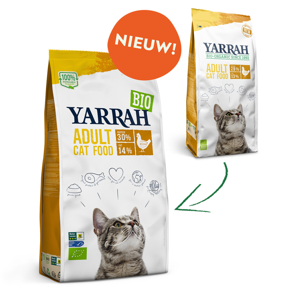 Yarrah Bio Kattenvoer Adult Kip10 kg