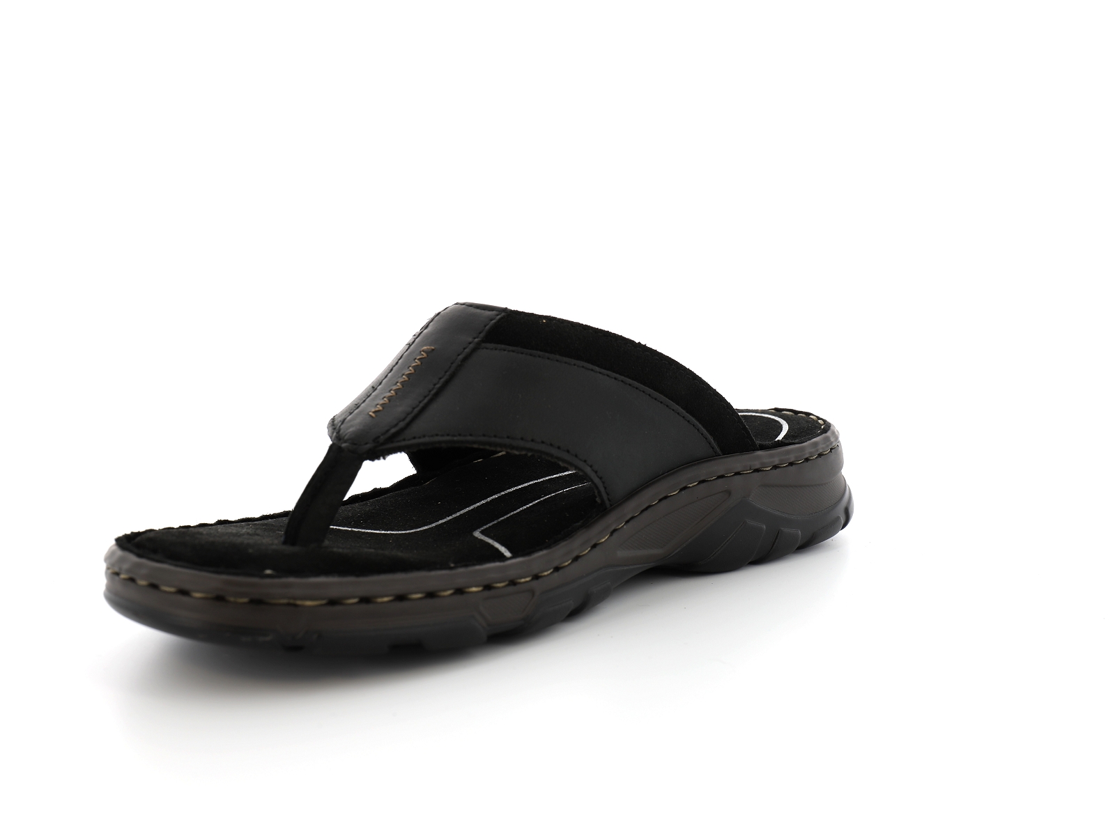 Tbs-JAFFARE Cuir gras Noir
