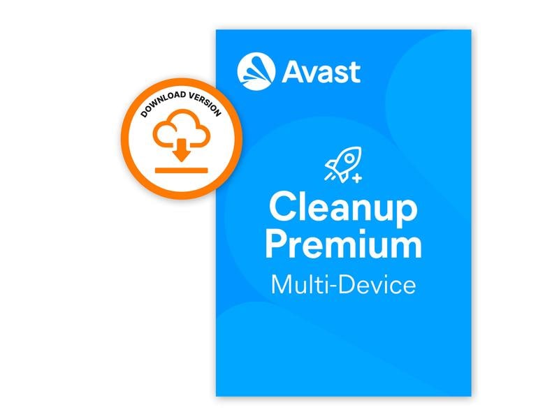 Avast Cleanup Premium ESD, Vollversion, 10 Geräte, 1 Jahr Alles, was Sie brauchen, damit Ihre Geräte wieder wie am ersten Tag laufen