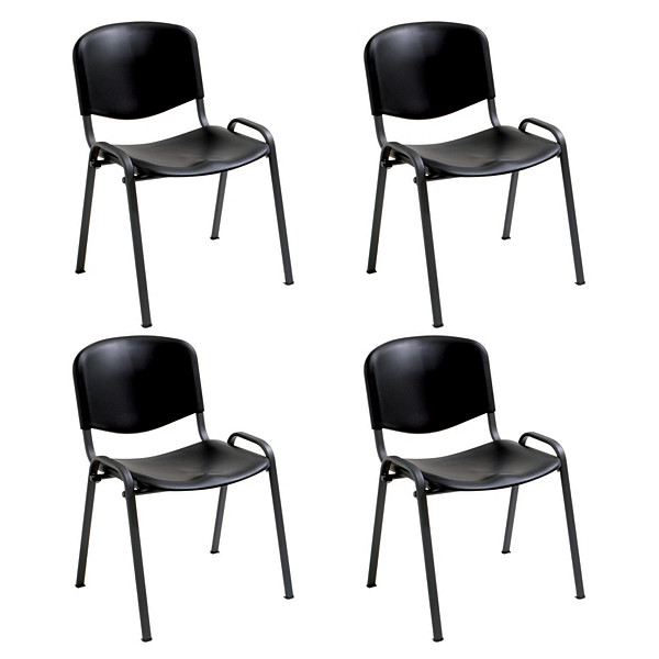 4 Chaises Joker noires