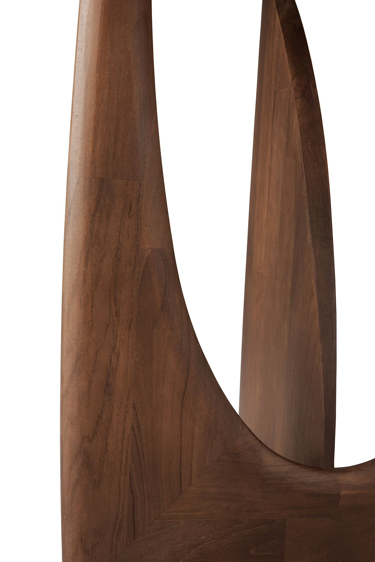 Geometric bijzettafel - teak