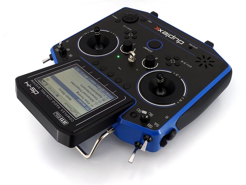 Jeti Fernsteuerung DS-14 II Multimode Blau 10-Kanal Jeti Duplex Handsender