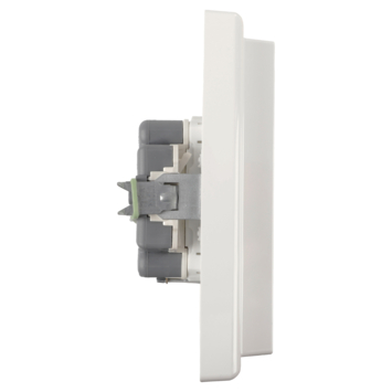 Schneider Merten System-M Dubbel Geaard Stopcontact Actief Wit