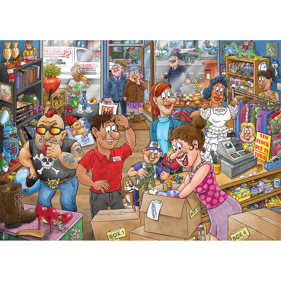 Jumbo Wasgij Mystery 29 puzzel Donatiedebacle - 1000 stukjes