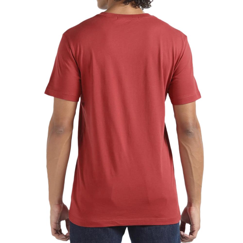 Calvin Klein Jeans T-shirt Rouge/Blanc Homme Calvin Klein Jeans Disrupted
