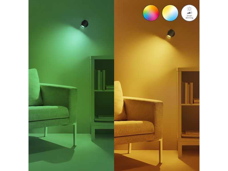 WiZ Leuchtmittel 4.9W (50W) GU10 MR16 Tunable White&Color Smartes Leuchtmittel, steuerbar über Matter, WLAN