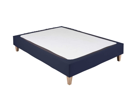 TERRE DE NUIT - Cache sommier Cache-sommier coton jersey bleu marine 130x190