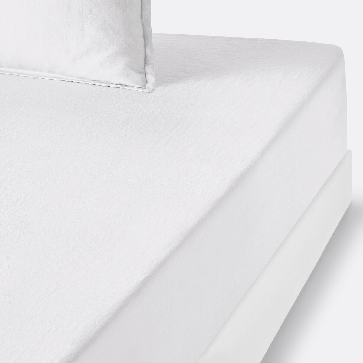 LA REDOUTE INTERIEURS<br>Lençol de linho lavado com elástico, dobra de 35 cm, Linot