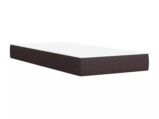 Sommier tapissier avec matelas Marron foncé 90x200 cm