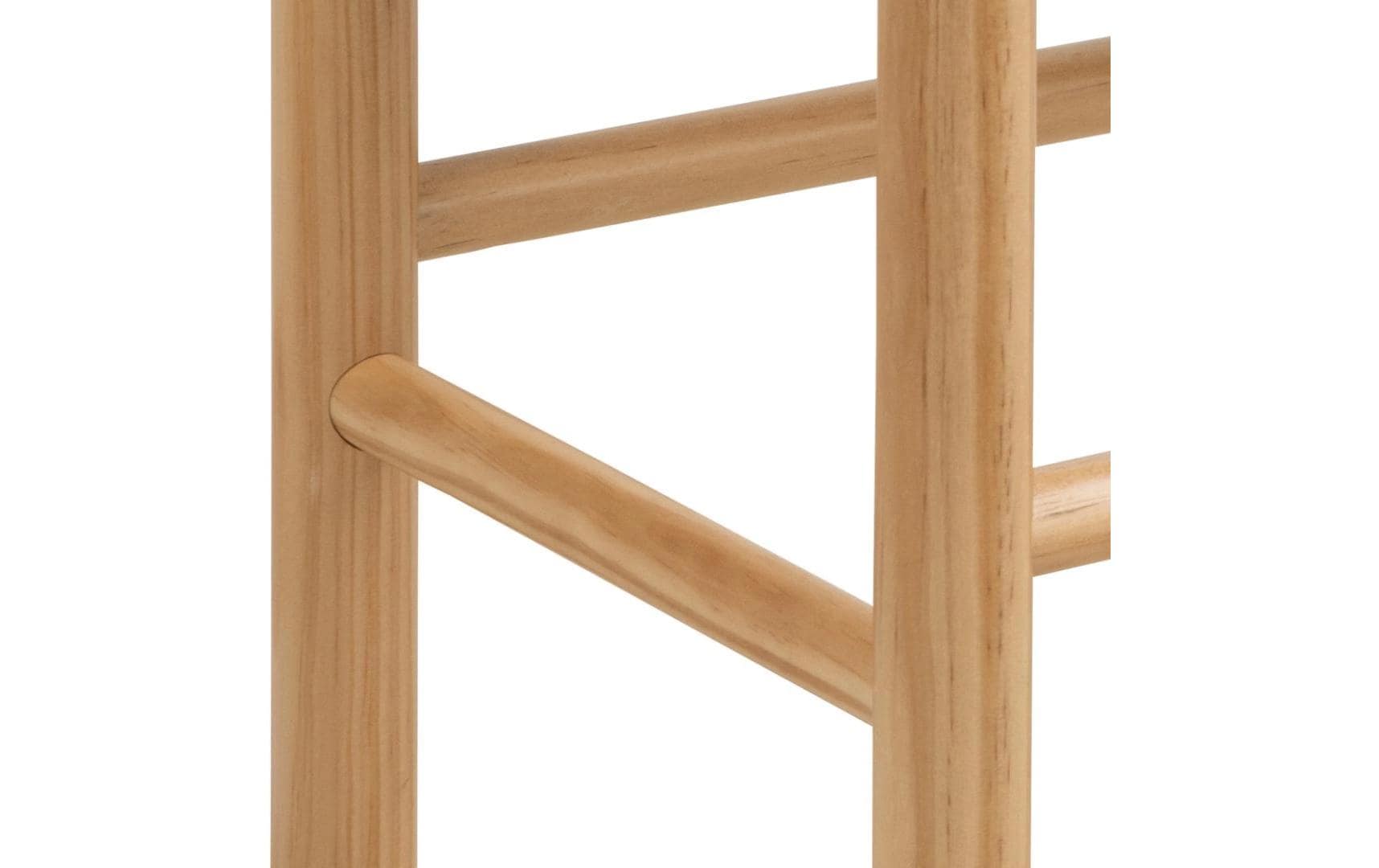 Sitzbank Alvin 80 x 45 cm, WeissSitzbank mit Papiergeflecht und Holzgestell