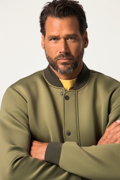 College-Jacke, Scuba, Collegekragen, Zipper