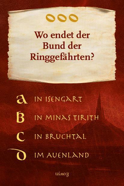 Kartenspiel: Das inoffizielle Quiz für Herr der Ringe-Fans