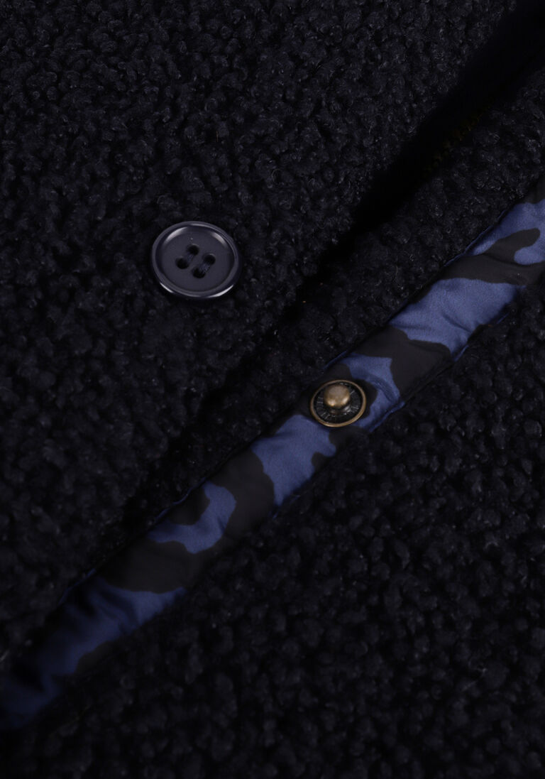 MOODSTREET blauwe moodstreet teddy jas m207-5217